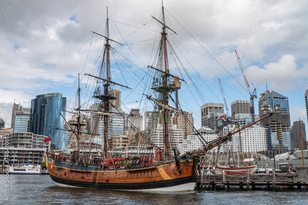 Tall Ship James Craig at National Maritime Museum.