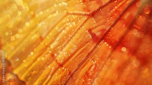 Wing of butterfly at high magnification Natural texture and background Macro close up : Generative AI © Generative AI