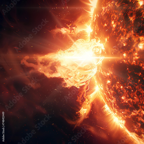 Solar Flare Brilliance