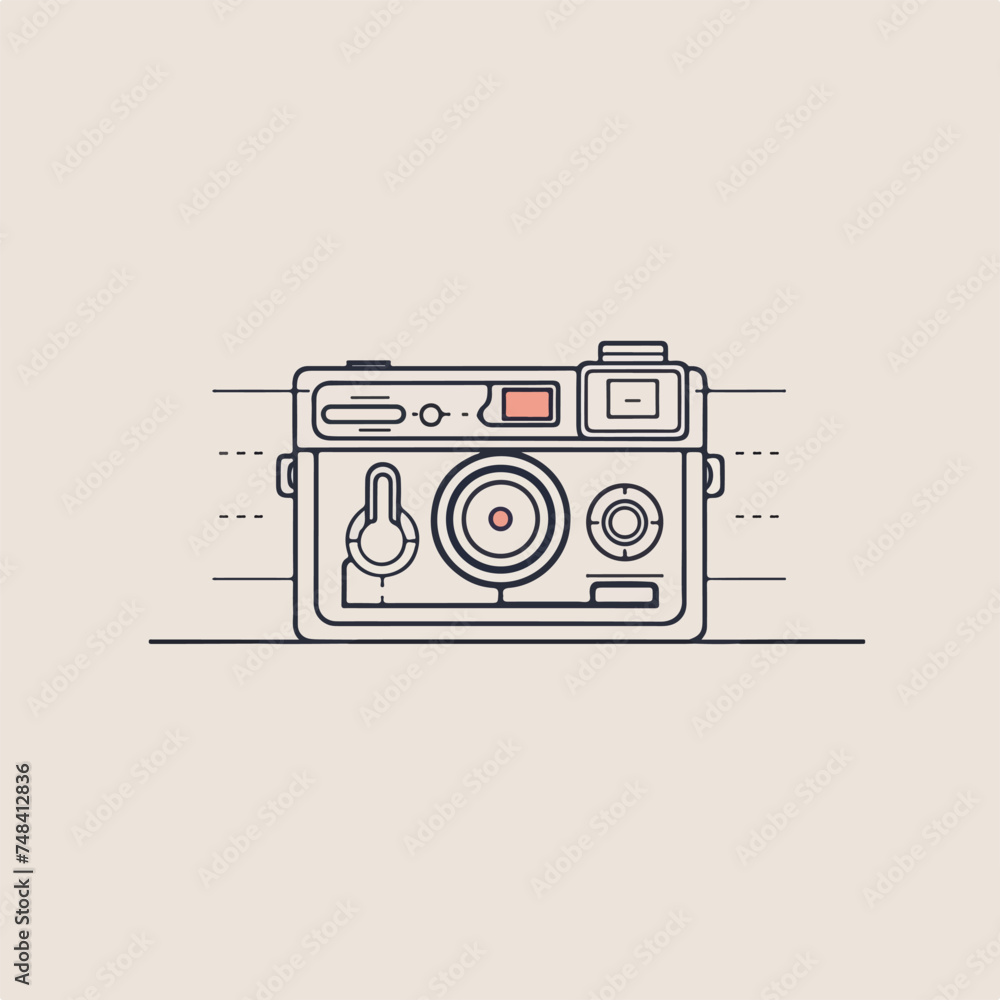 Camera icon minimal 2D vector for design Camera icon minimal 2D vector for design