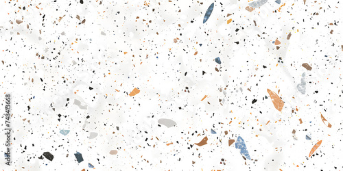 Terrazzo texture background Polished concrete floor and wall pattern