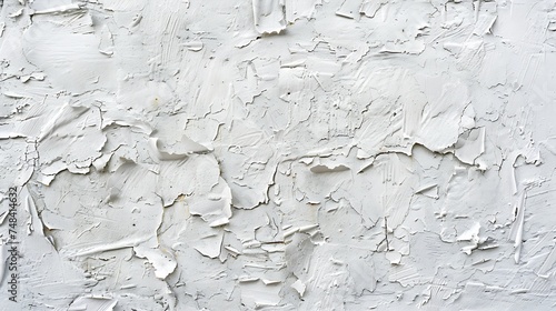 White abstract background Grunge banner Texture of plastered concrete wall Light gray cement background : Generative AI