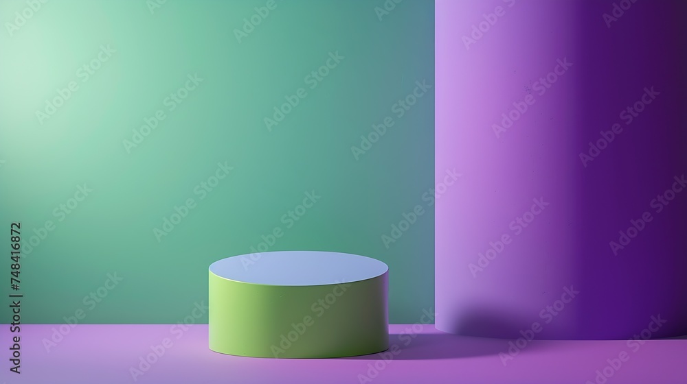 Abstract colorful background Purple green background with copy space for design Wide banner : Generative AI Abstract colorful background Purple green background with copy space for design Wide banner : Generative AI