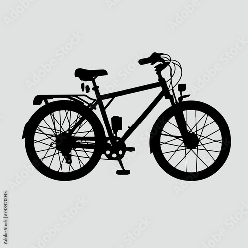 Bycycle silhouette vector illustration