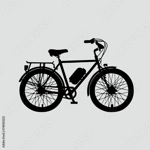 Bycycle silhouette vector illustration