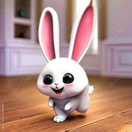 3D Cute Rabbit Character 