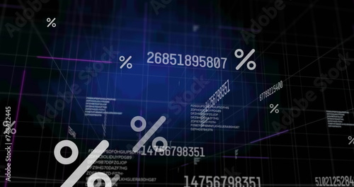 Image of percentage over data processing