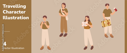 Travelling Character Illustration