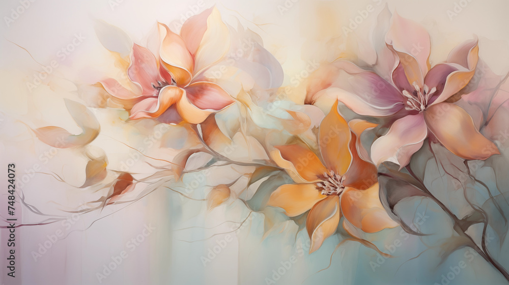 Watercolor beautiful flower Watercolor beautiful flower