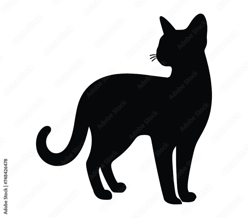 Abyssinian Cat vector. Abyssinian Cat vector icon in flat style.