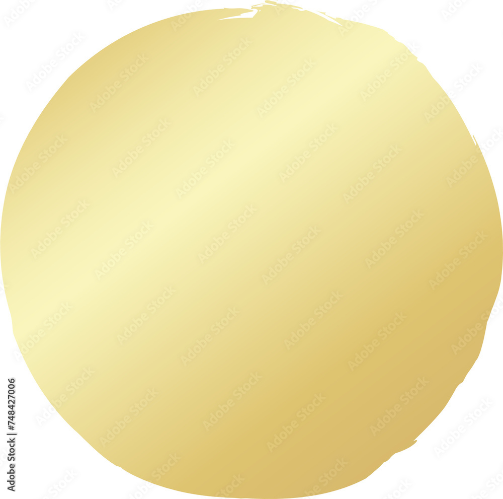Gold different round brush. Design elements Gold different round brush. Design elements