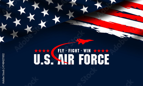 U.S air force birthday vektor background 