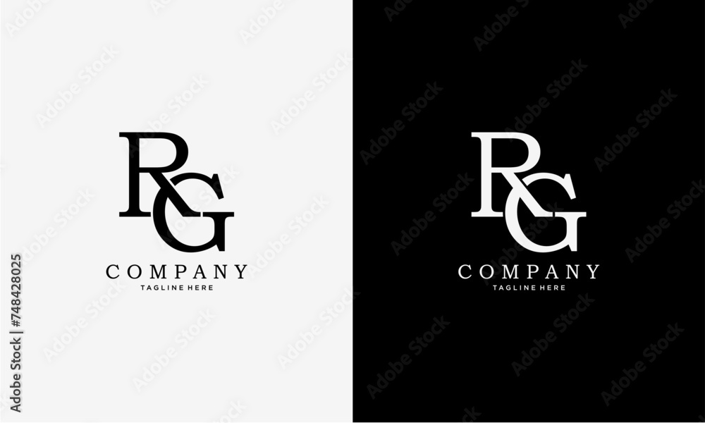 RG initial letter logo vector design RG initial letter logo vector design
