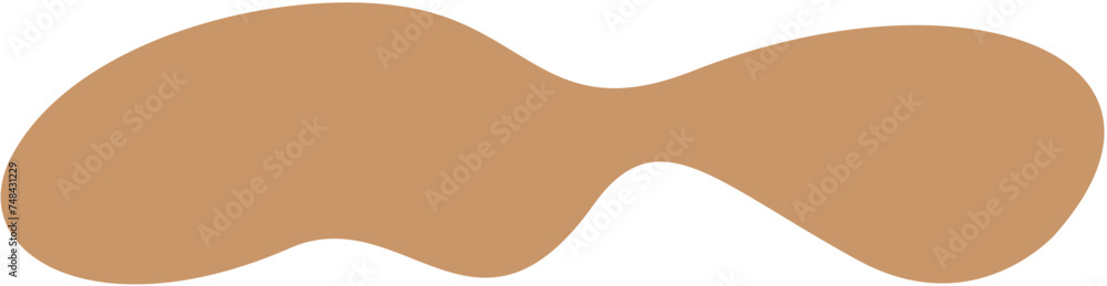 blob abstract shape flat color