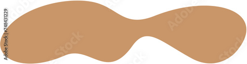 blob abstract shape flat color