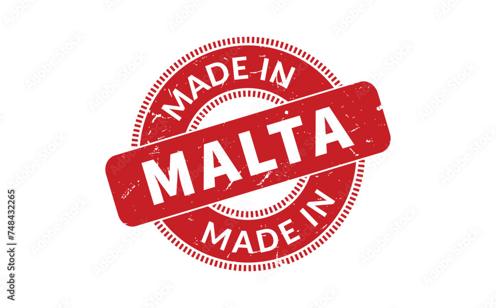 Made In Malta Rubber Stamp Made In Malta Rubber Stamp
