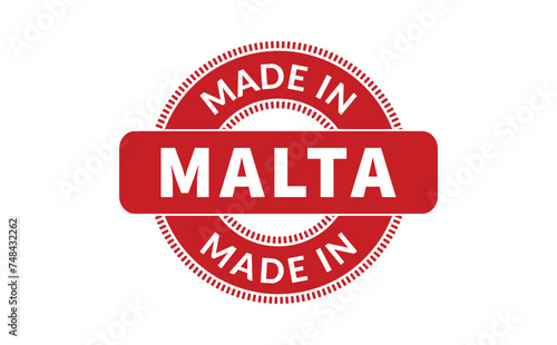 Made In Malta Rubber Stamp