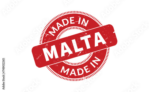 Made In Malta Rubber Stamp