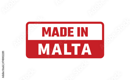 Made In Malta Rubber Stamp