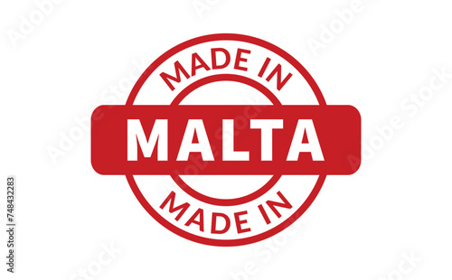Made In Malta Rubber Stamp