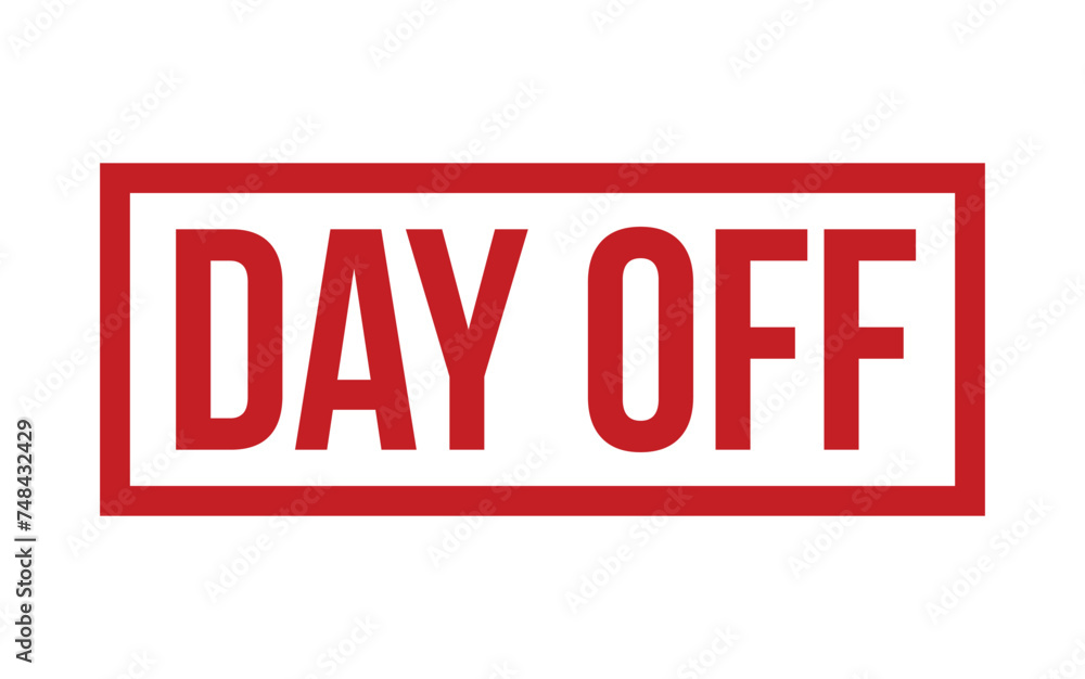 Day Off Rubber Stamp Seal Vector Day Off Rubber Stamp Seal Vector