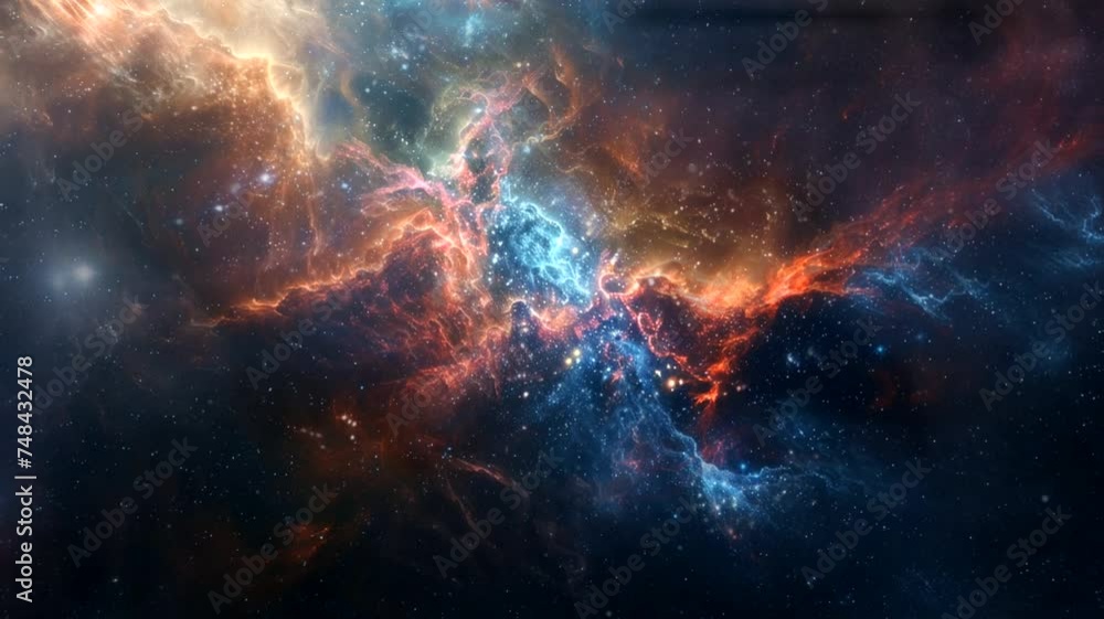 Interstellar travel scene, animated virtual repeating seamless 4k Interstellar travel scene, animated virtual repeating seamless 4k