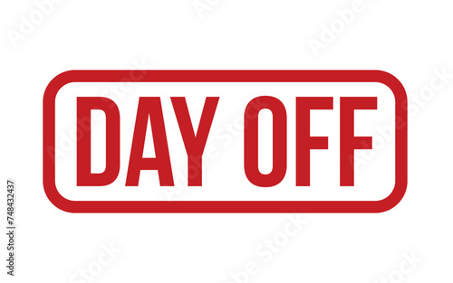 Day Off Rubber Stamp Seal Vector