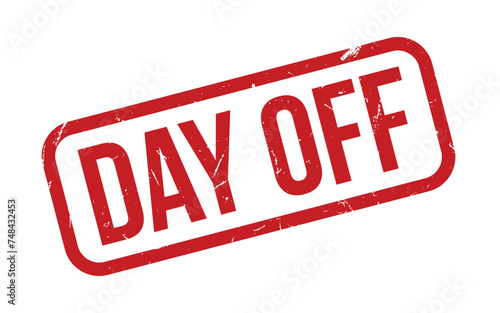Day Off Rubber Stamp Seal Vector