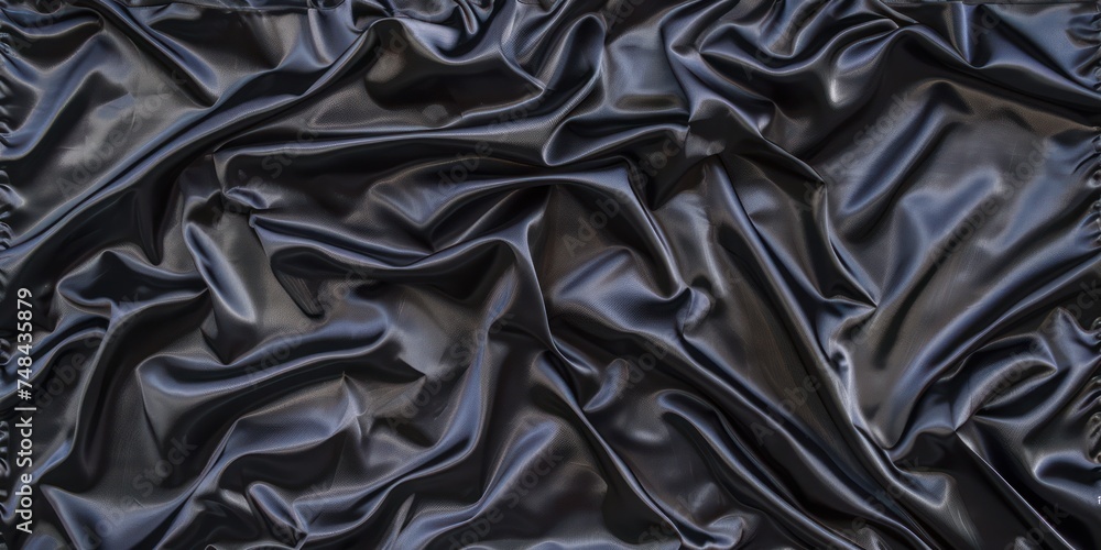 a black silk fabric texture square sample patch. --ar 2:1 --stylize 50 Job ID: f83c42a1-e3d8-4b65-a06a-11b53326ce5d a black silk fabric texture square sample patch. --ar 2:1 --stylize 50 Job ID: f83c42a1-e3d8-4b65-a06a-11b53326ce5d