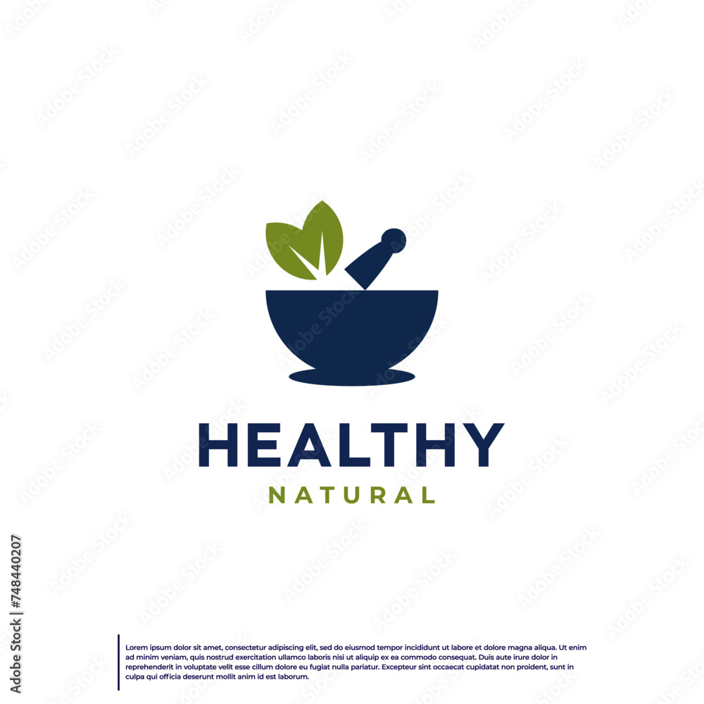 healthy care ,mortar, pestle , logo design inspiration. healthy care ,mortar, pestle , logo design inspiration.