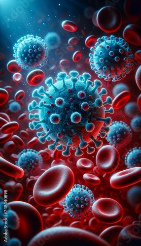 Viral Intruders: Blue Viruses Among Red Cells