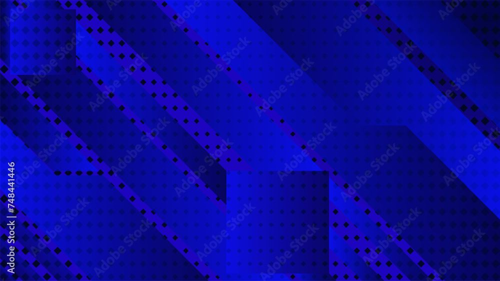 Fototapeta premium blue abstract geometric technology modern background