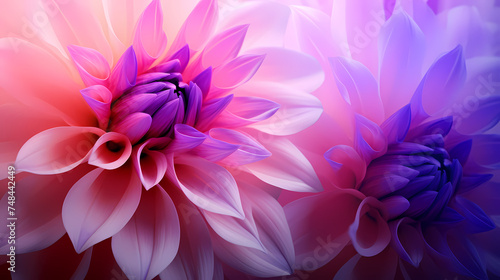 Flower petals illustration, romantic background for Valentine's Day © Derby