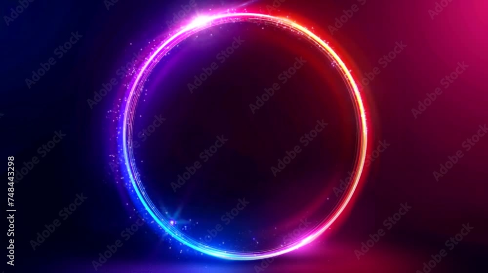 Blue Pink circle scene with smoke as an element, animated virtual repeating seamless 4k Blue Pink circle scene with smoke as an element, animated virtual repeating seamless 4k