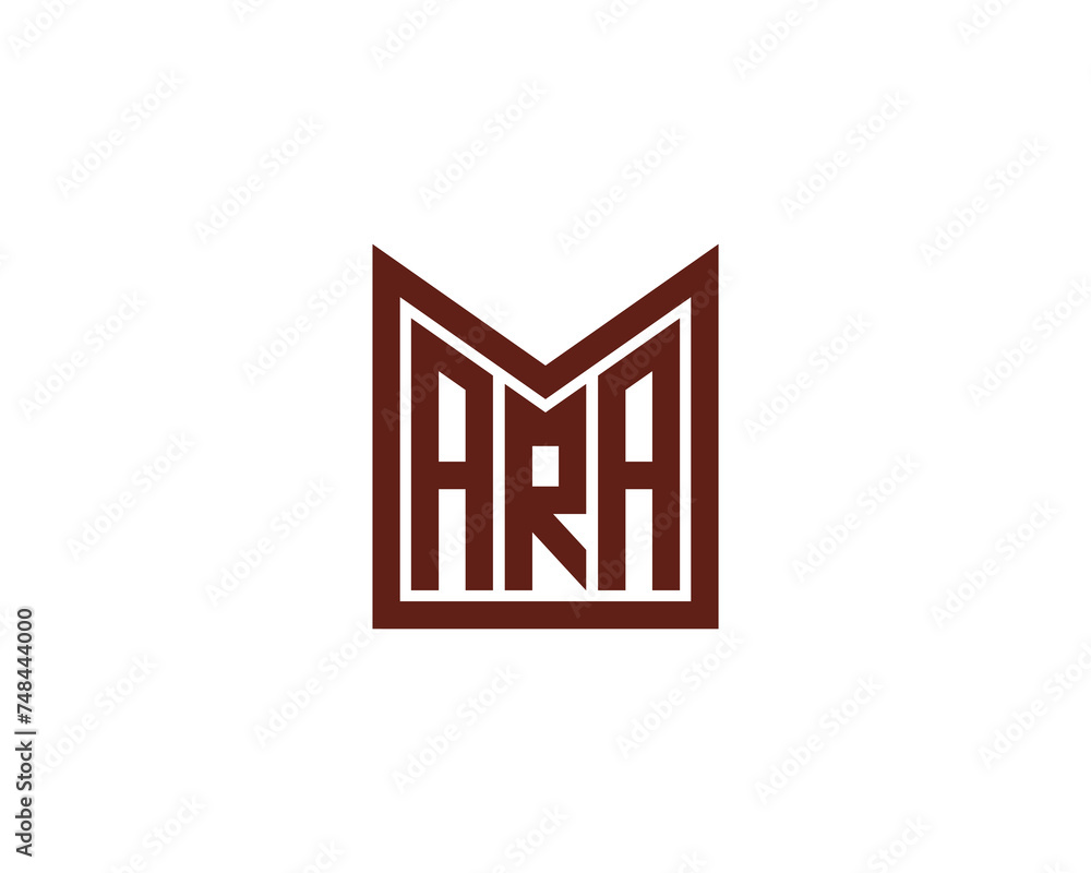 ARA logo design vector template