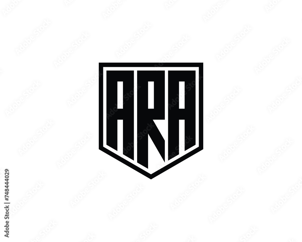 ARA logo design vector template