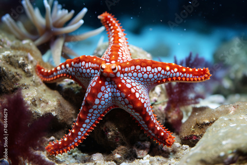 Starfish On the Reef In Sipadan Malaysia © wendi