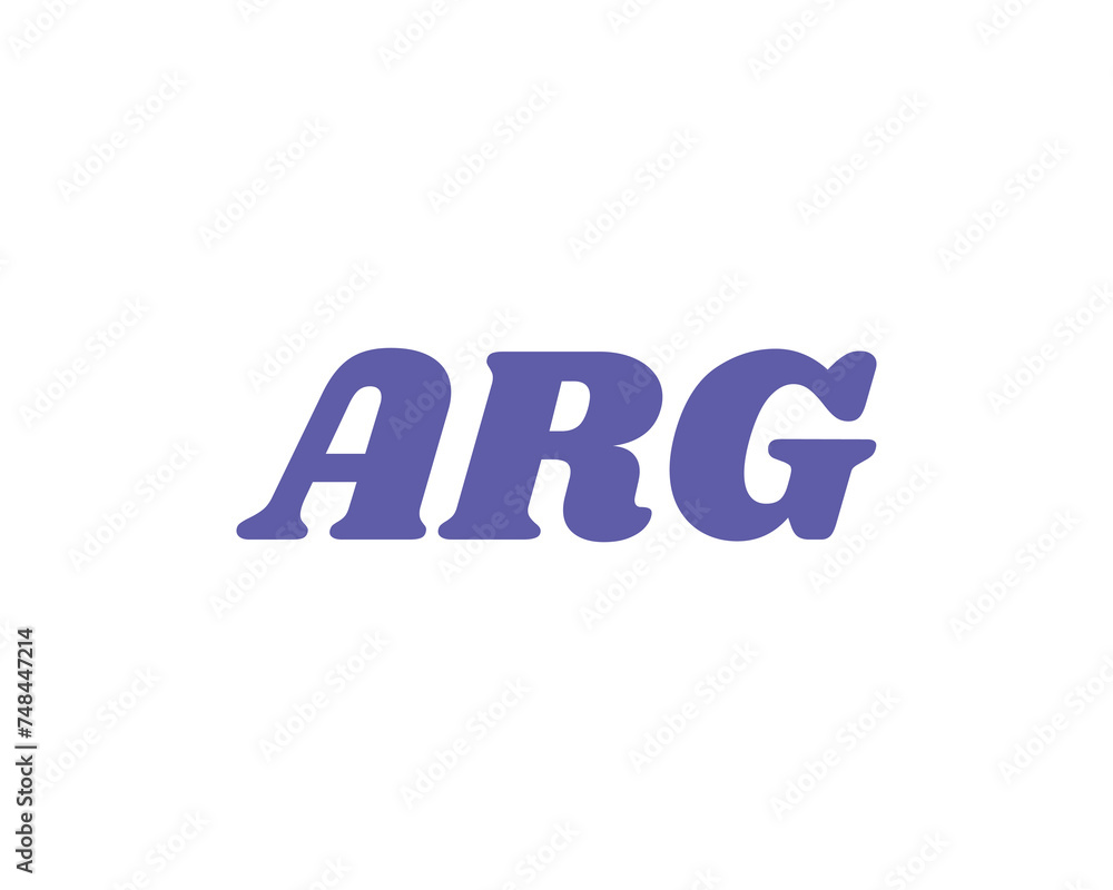 ARG Logo design vector template ARG Logo design vector template