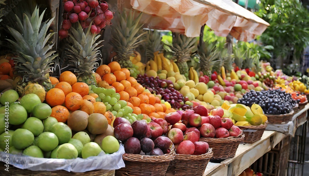 fruit and market in the turkey 