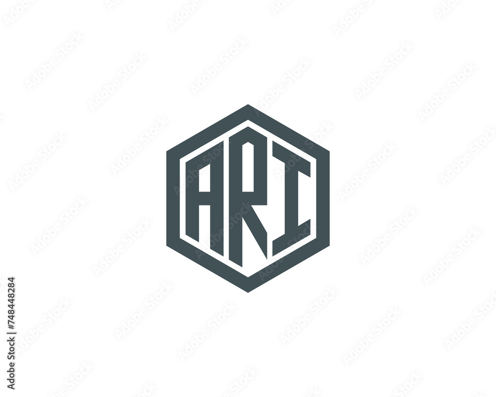 ARI logo design vector template ARI logo design vector template
