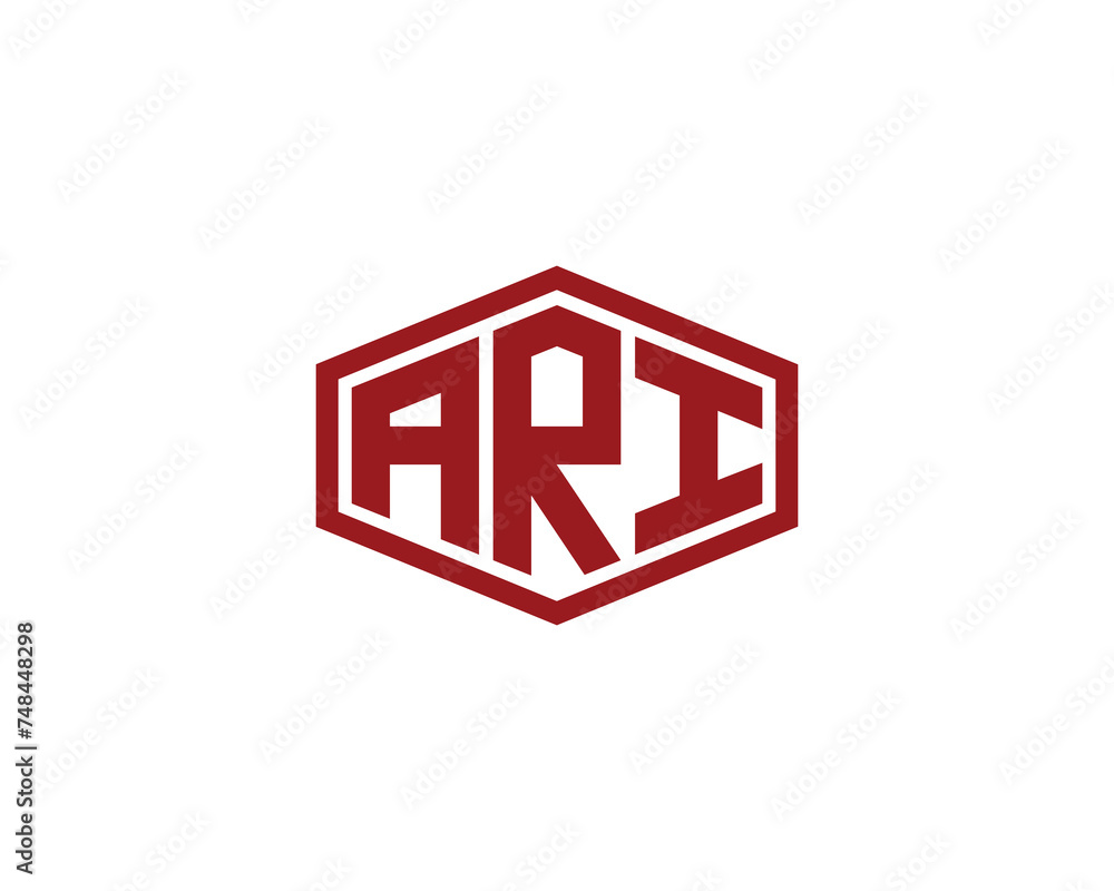 ARI logo design vector template ARI logo design vector template