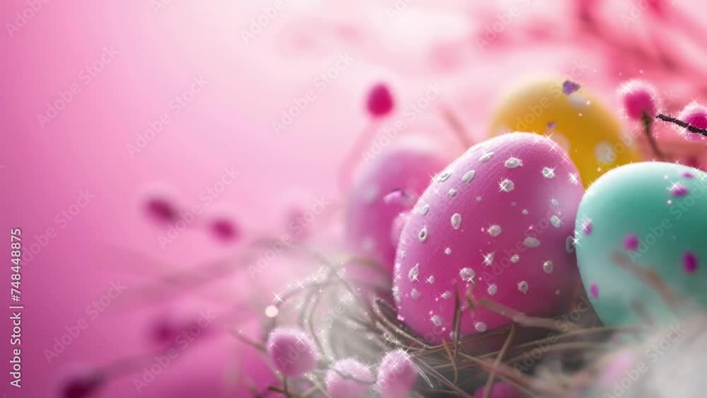 copy space of easter egg on the nest copy space of easter egg on the nest