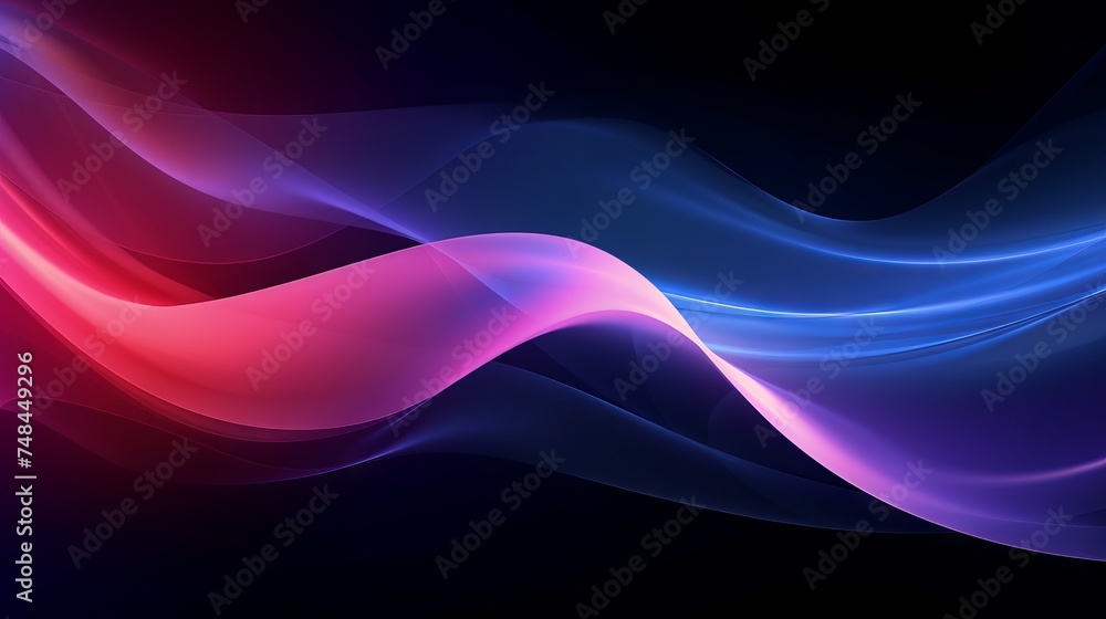 Fototapeta premium Luxury background with vivid neon light wave