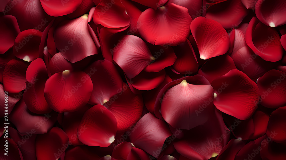 Close-up of scattered petals conveys romance and elegance Close-up of scattered petals conveys romance and elegance