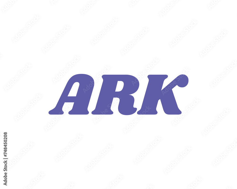 ARK logo design vector template