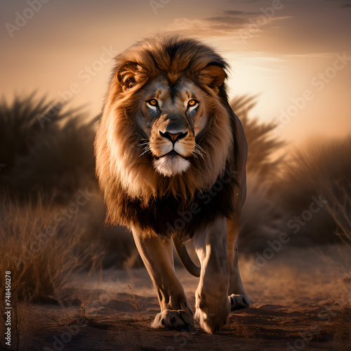 Lion: The Unchallenged King of the Savanna - The Epitome of Apex Predators © Bill
