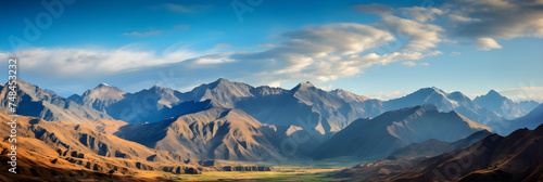 The Unparalleled Beauty of Afghanistan: A Serene Dance of Sunlit Mountain Ranges and Shadows © Bill