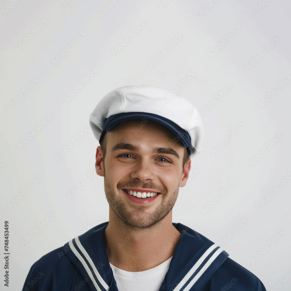 a seaman sailor man, his captivating smile complemented by the crisp elegance of his white uniform, evoking a sense of maritime grace. a seaman sailor man, his captivating smile complemented by the crisp elegance of his white uniform, evoking a sense of maritime grace.