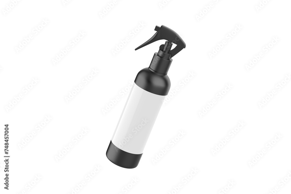 Trigger Spray Bottle Mockup Isolated On White Background. 3d illustration Trigger Spray Bottle Mockup Isolated On White Background. 3d illustration