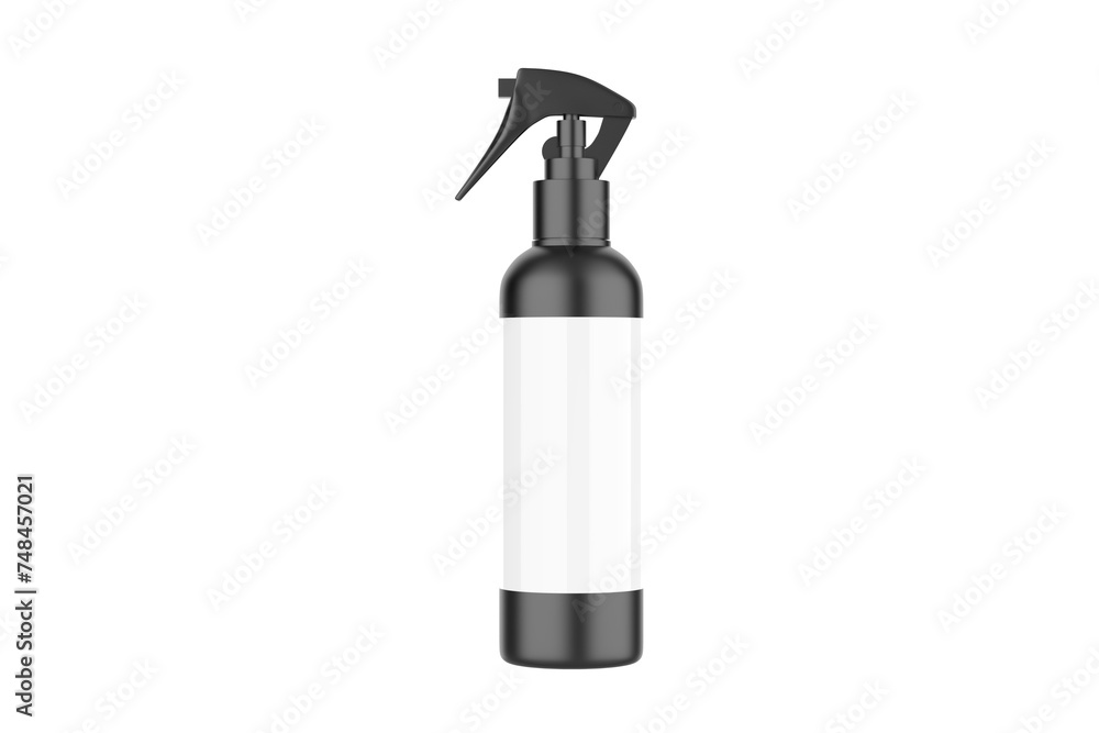 Trigger Spray Bottle Mockup Isolated On White Background. 3d illustration Trigger Spray Bottle Mockup Isolated On White Background. 3d illustration